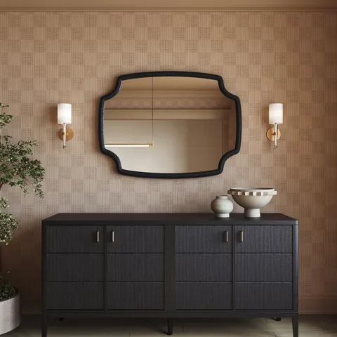 Seraphin Mirror in Charcoal
