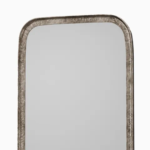 Maravine Mirror in Silver Leaf