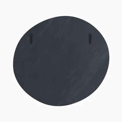 Clarien Round Mirror in Iron