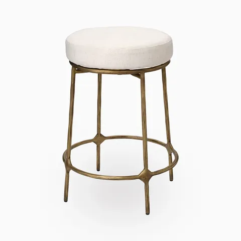 Aaron Counter Stool in Antique Brass
