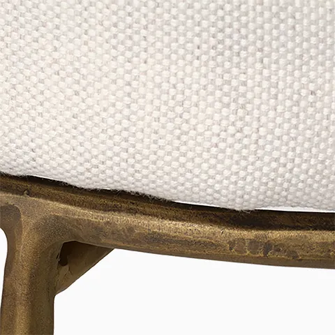 Aaron Bar Stool in Antique Brass