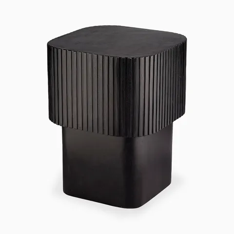 Enric Square Side Table in Black