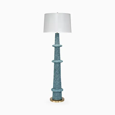 Piero Floor Lamp in Blue