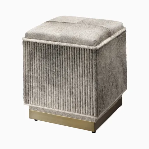 Orvius Ottoman in Grey