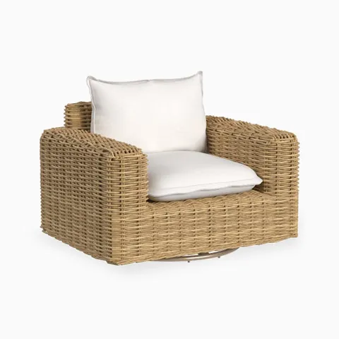 Elysia Oversized Swivel Club Chair