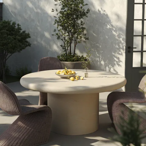 Mysa Round Dining Table, 60"