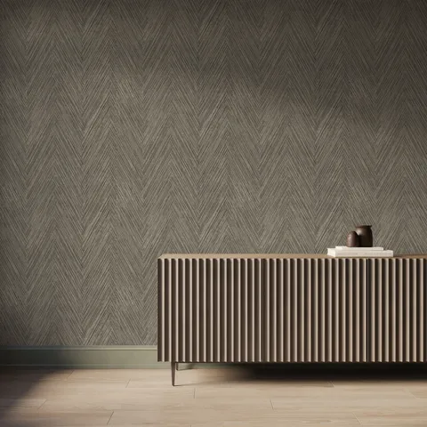 Hatherley Wallpaper in Charcoal