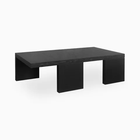 Ladrick Coffee Table in Black Oak, 60" x 32"
