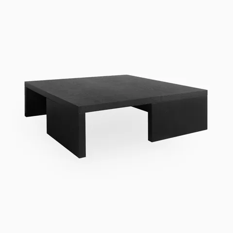 Ladrick Square Coffee Table in Black Oak, 60"
