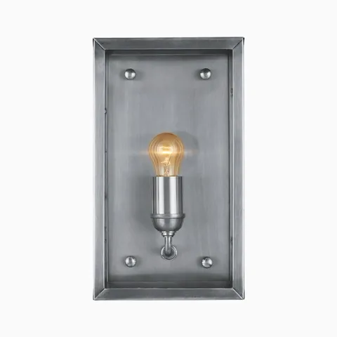 Bracken Outdoor Wall Sconce in Antique Silver