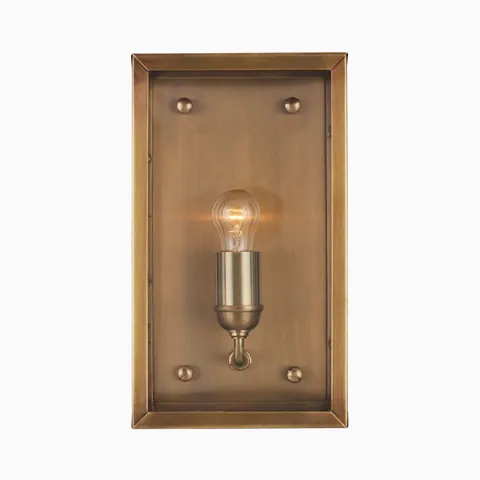 Bracken Outdoor Wall Sconce in Antique Brass