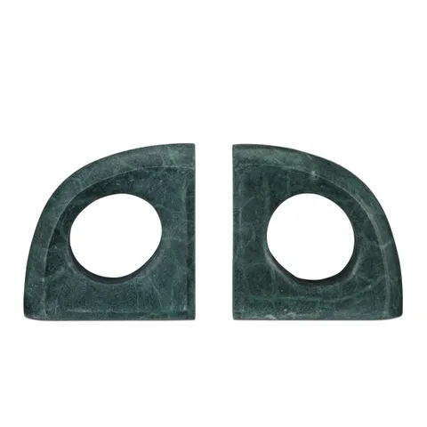Corbett Green Marble Bookend Set