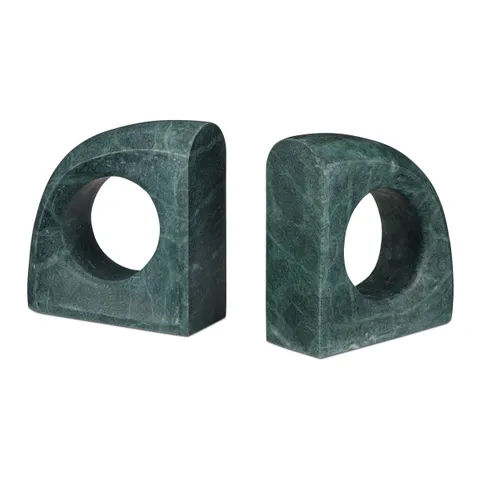 Corbett Green Marble Bookend Set