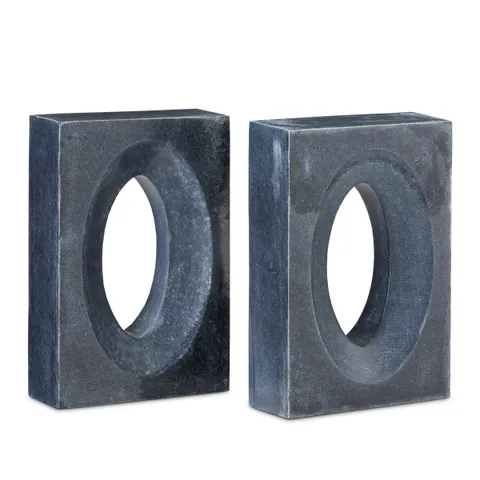 Cartwright Black Marble Bookend Set
