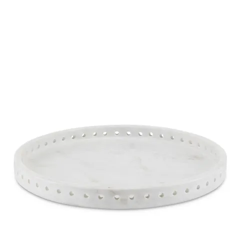 Talbot White Marble Tray