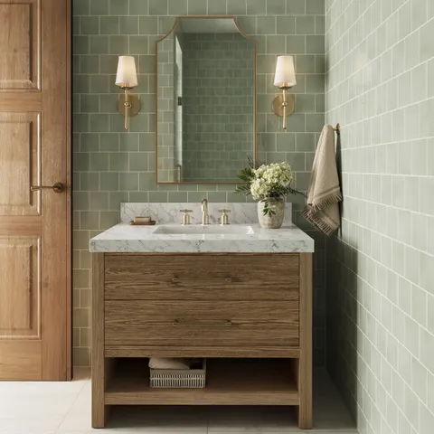 Alvoro Medicine Cabinet in Gold