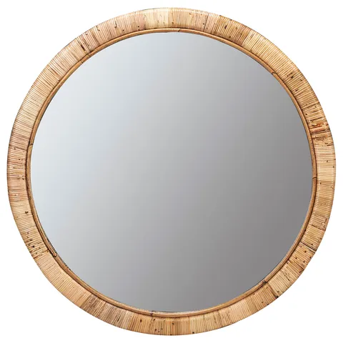 Elviera Rattan Mirror in Natural
