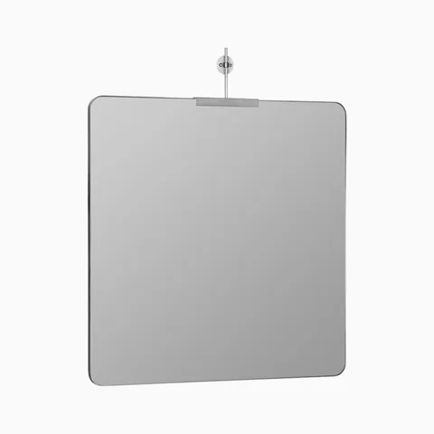 Torvelle Square Mirror in Silver