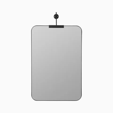 Torvelle Rectangle Mirror in Black