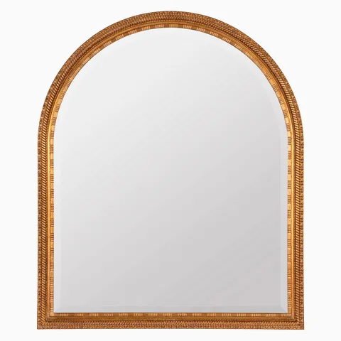 Valira Arched Mirror in Antique Gold