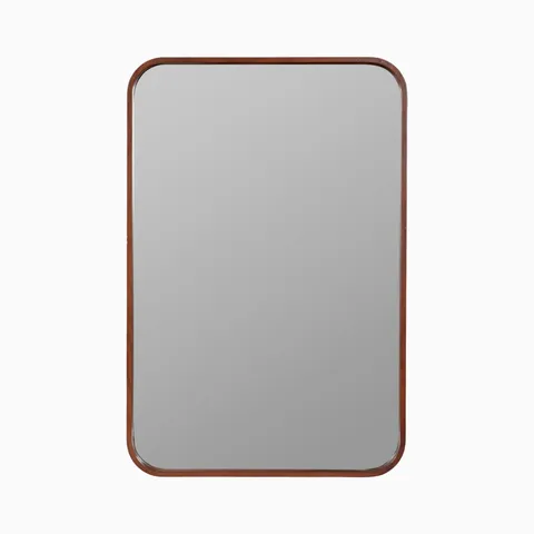 Falmia Wood Mirror in Walnut