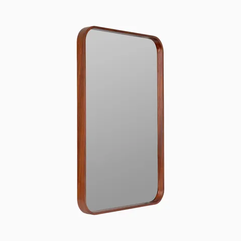 Falmia Wood Mirror in Walnut