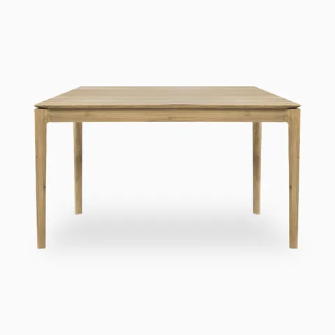 Linden 55 to 86" Extendable Dining Table in Varnished Oak