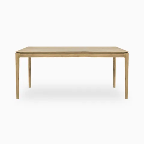 Linden 71 to 110" Extendable Dining Table in Varnished Oak