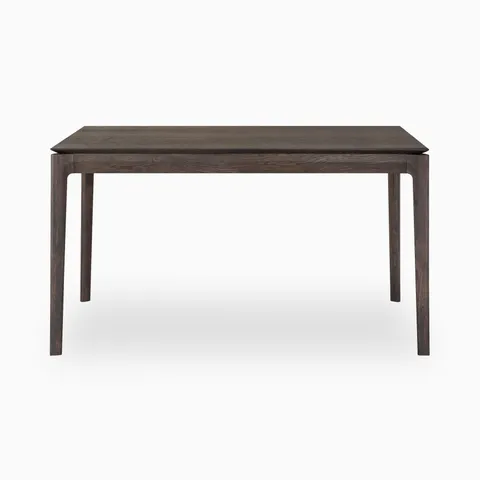 Linden 55 to 86" Extendable Dining Table in Varnished Oak Brown