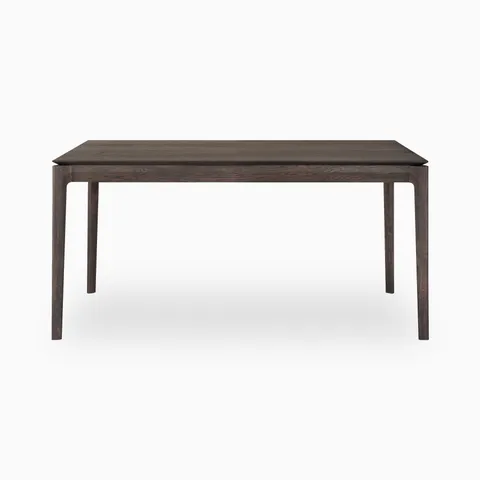 Linden 63 to 95" Extendable Dining Table in Varnished Oak Brown