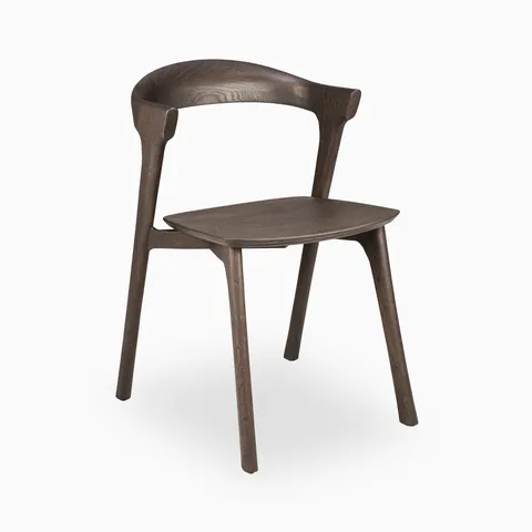 Linden Dining Chair in Varnished Oak Brown
