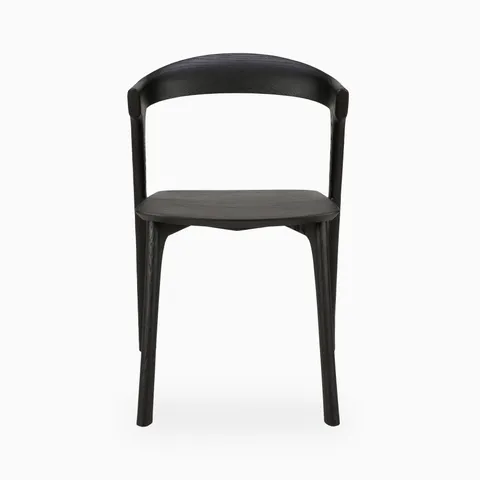 Linden Dining Chair in Varnished Oak Black
