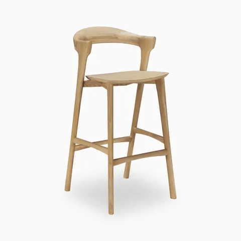 Linden Bar Stool in Varnished Oak