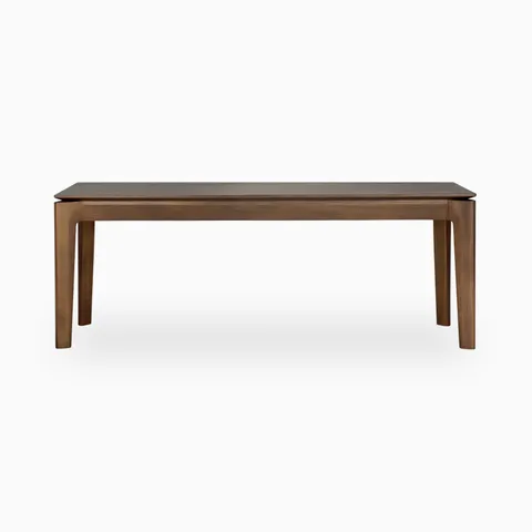 Linden 49.5" Bench in Varnished Teak Brown