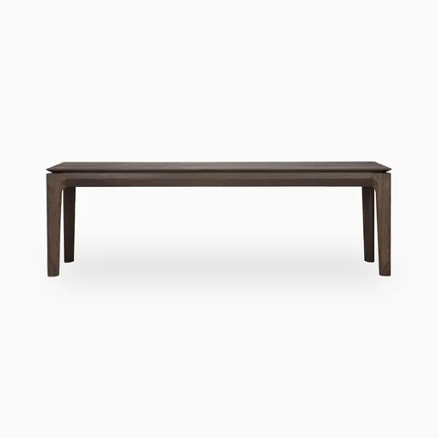 Linden 57.5" Bench in Varnished Oak Brown