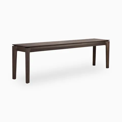Linden 57.5" Bench in Varnished Oak Brown