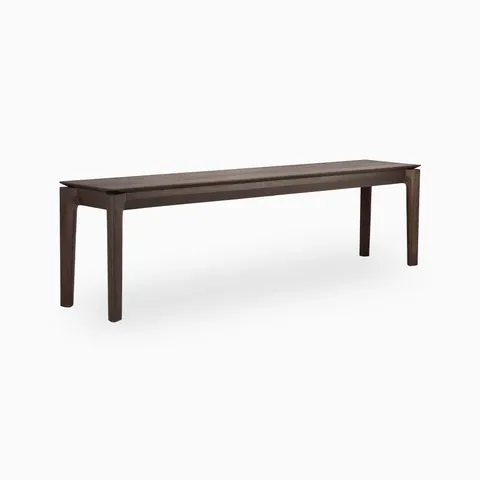 Linden 65.5" Bench in Varnished Oak Brown
