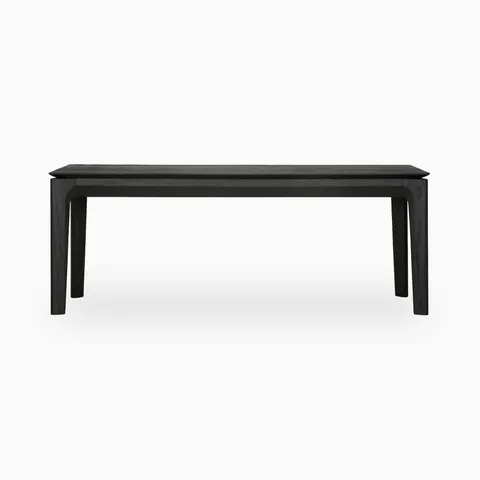 Linden 49.5" Bench in Varnished Oak Black