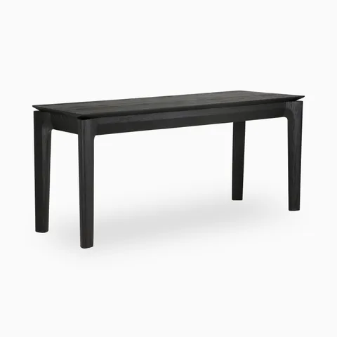 Linden 49.5" Bench in Varnished Oak Black