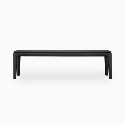 Linden 65.5" Bench in Varnished Oak Black