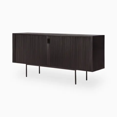 Maeve 66" Sideboard in Varnished Teak Off Black