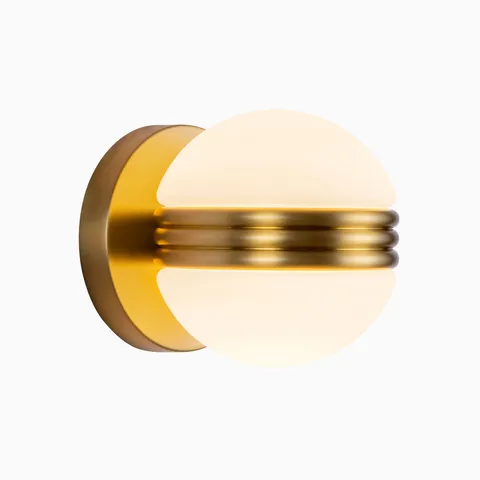 Simone Wall Sconce in Brushed Gold