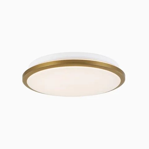 Elle 11" Flush Mount in Brushed Gold
