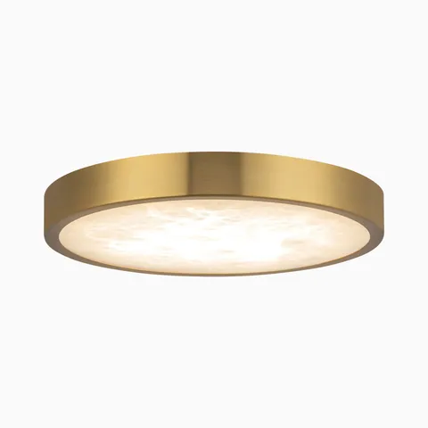 Ethel 7" Flush Mount in Brushed Gold / Alabaster