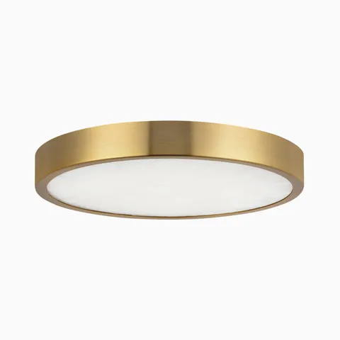 Ethel 7" Flush Mount in Brushed Gold / Alabaster