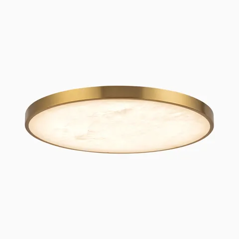 Ethel 15" Flush Mount in Brushed Gold / Alabaster