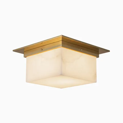Patina Brass / Alabaster