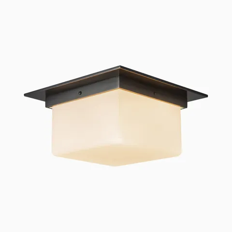 Eve Flush Mount in Urban Bronze / Opal Glass