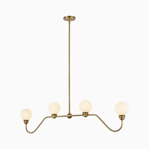 Harlowe Pendant in Brushed Gold
