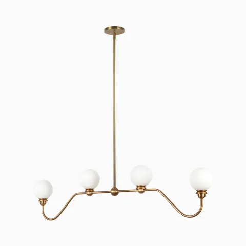 Harlowe Pendant in Brushed Gold